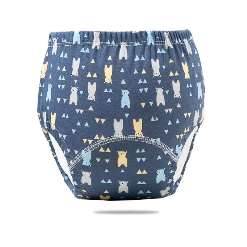 6 Layer Waterproof Reusable Cotton Baby Training Pants Infant Shorts Underwear Cloth Baby Diaper Nappies Panties Nappy Changing