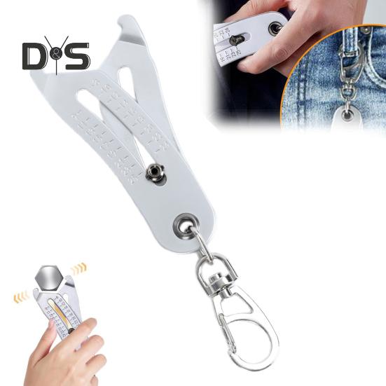 Портативный брелок для проверки размера резьбы, прецизионная линейка для измерения резьбы, точный прибор для проверки резьбы гаек и болтов, дюймовый метрический измеритель резьбы шестигранных гаек