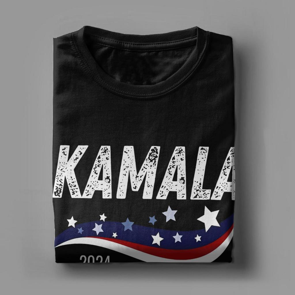 Kamala Harris President Election T Shirts Apparel for Men Women 100% Cotton Fun T-shirt Short Sleeve Tops Birthday Gift