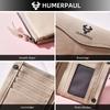 Humerpaul Новый RFID мужской кошелек, защита от кражи, сканирование, мужской кожаный короткий кошелек на молнии, чехол для монет, повседневная сумка для денег