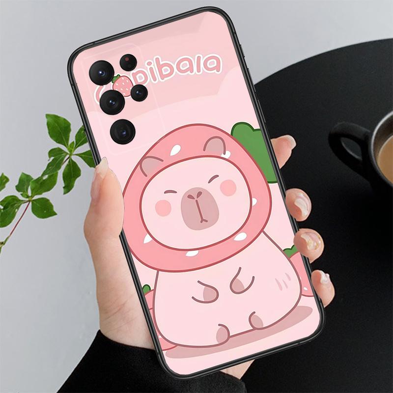 Cartoon capybara Phone Case For Samsung A55 A16 A56 A36 A35 A15 A53 A54 A33 A34 A25 A05S A52 A52S A14 A24 A26 A71