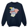 Disney Girls Dumbo Sitting On Books Sweatshirt