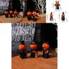 Halloween Mini Pumpkin Demon Figure Set With Resin Craft For Home Party Decor