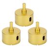 3Pcs Diamond Hole Drill Bit Cutter 60mm2.4in Drilling Tools for Granite Ceramic Concrete Marble