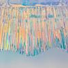 38x300CM Wave Banner Colorful Foil Curtain Scene Decoration Tinsel Fringe  Scenic Area