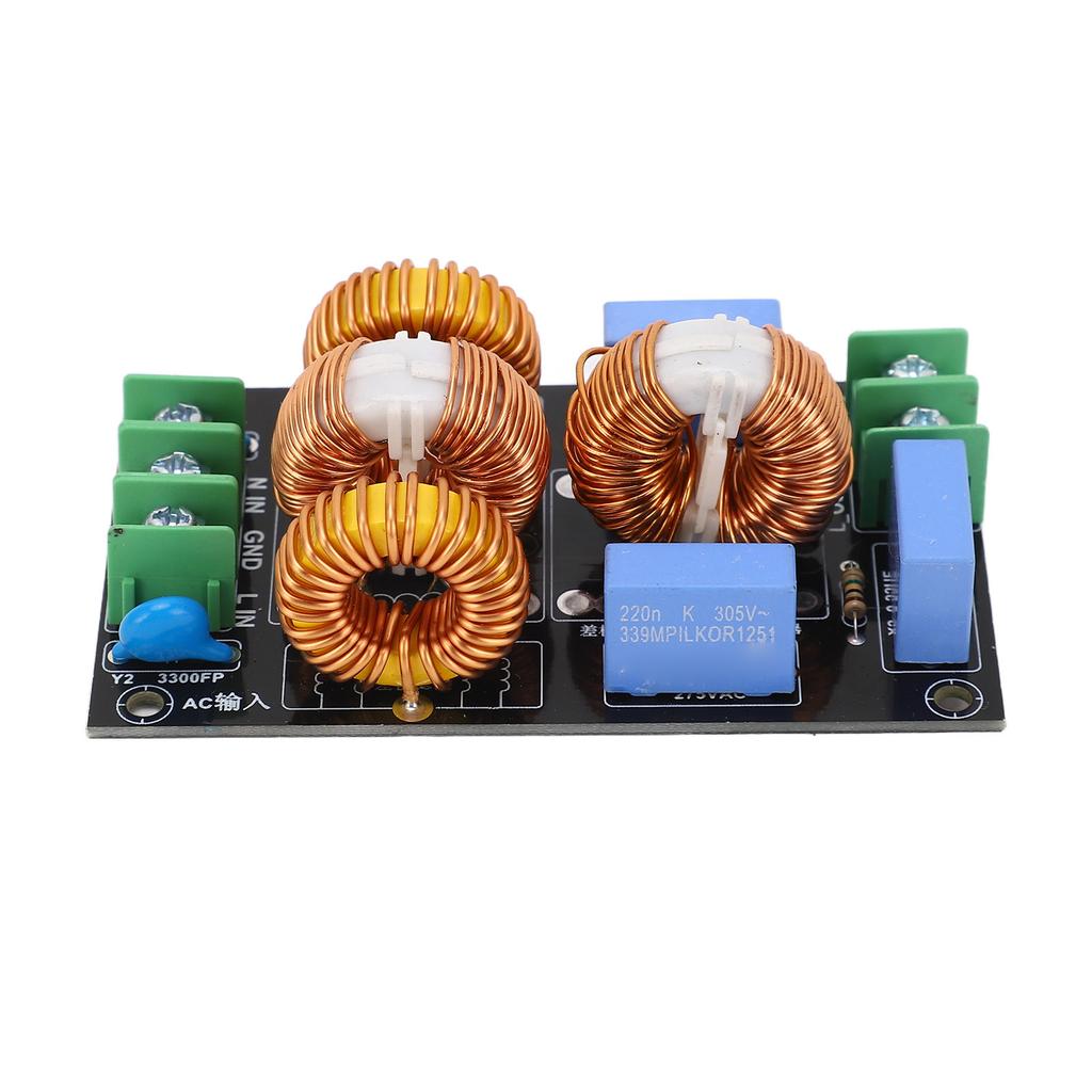 4A FCC EMI Power Filter Module 3 Stage High Frequency Audio Amplifiers Filter AC110V‑