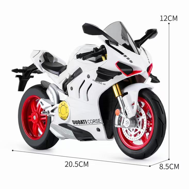 1:10 Sheka Di Racing Motorcycle Model with Sound, Light, and Shock Absorption Features