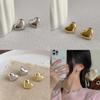 Fashionable Alloy Heart Shape Earrings Elegant Vintage Inspired Studs Jewelry For Ladies