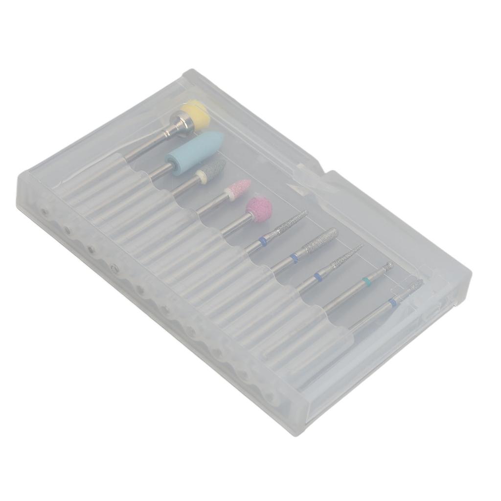 10pcs Nail Drill Bits Set Tungsten Steel Ceramics Professional Less Dust Cuticle Remover Bits