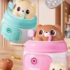 Simulated Money Organizer Jar Animal Design Money Storage Pot Bear Water Cup Storage Tank  Kid Toy