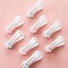12pcs Cute Paw Print Plastic Clip - Multifunctional Windproof Laundry Clip for Hanging Towels, Underwear, Photos and Snacks