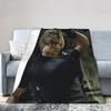 Леон Кеннеди Resident 4 Remake Пледы Флис Видеоигра Eviled Очень Теплые Пледы для Спальни Дивана Кровати Ковер
