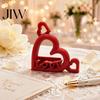 Подарок для пары на годовщину, Фоторамка-сердце с тиснеными буквами LOVE, 3D-печатный вертикальный слот, Свадебный знак на стол, Декор для стола, Фото