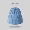 Solid Color Light Version Knitted Hat for Men and Women Korean Style Versatile Big Head Circumference Showing Face Small Woolen Hat Conical Top Hat