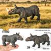 Cognitive Animal Model Toy: Dairy Cow, Buffalo, Yellow Cattle, Rhinoceros, Simmental Bull