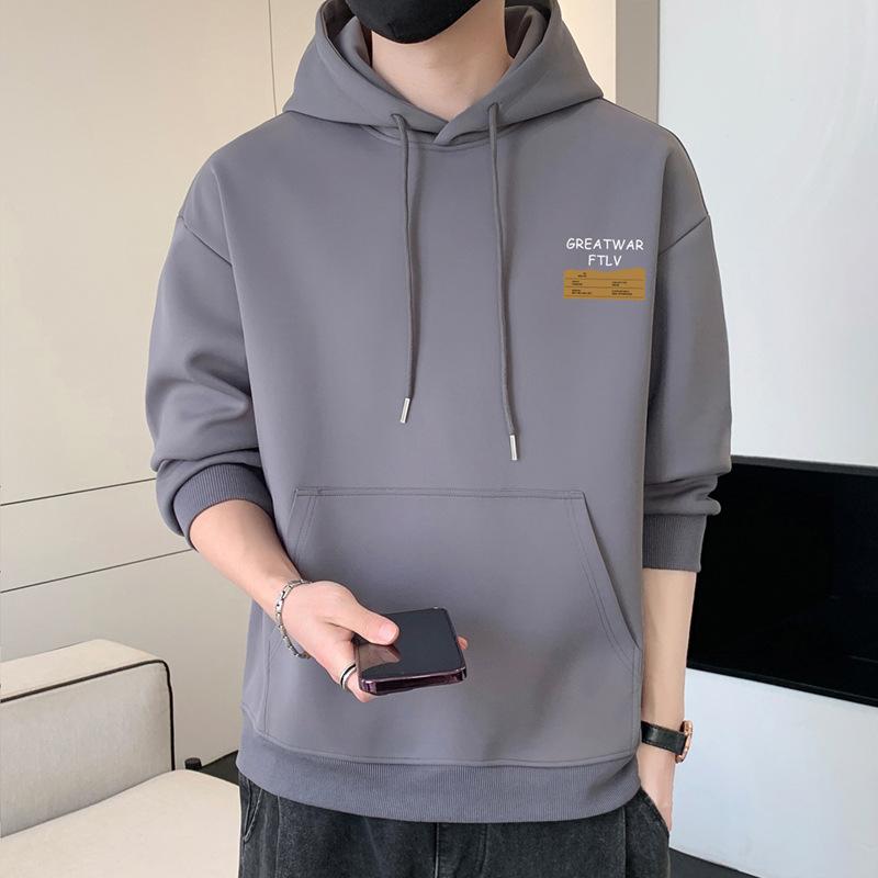 Толстовка с капюшоном Tide весна и осень новая мужская модная толстовка с капюшоном с длинными рукавами для молодой красивой футболки