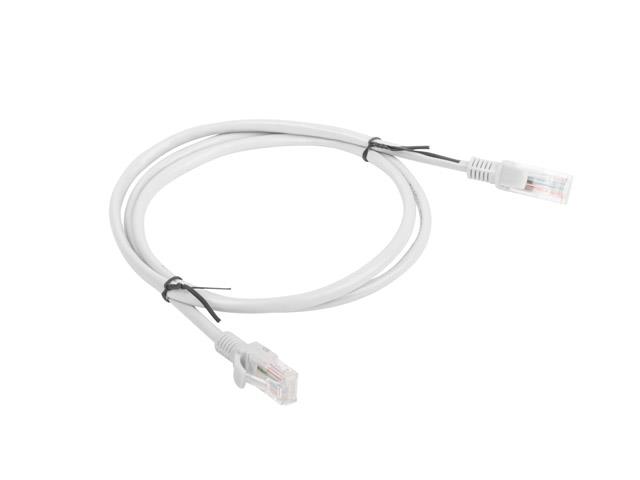 Patchcord Lanberg UTP kat.5e 1m szary