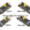 CH343 USB to UART Serial Module with Micro, Mini, Type-A, Type-C Interfaces