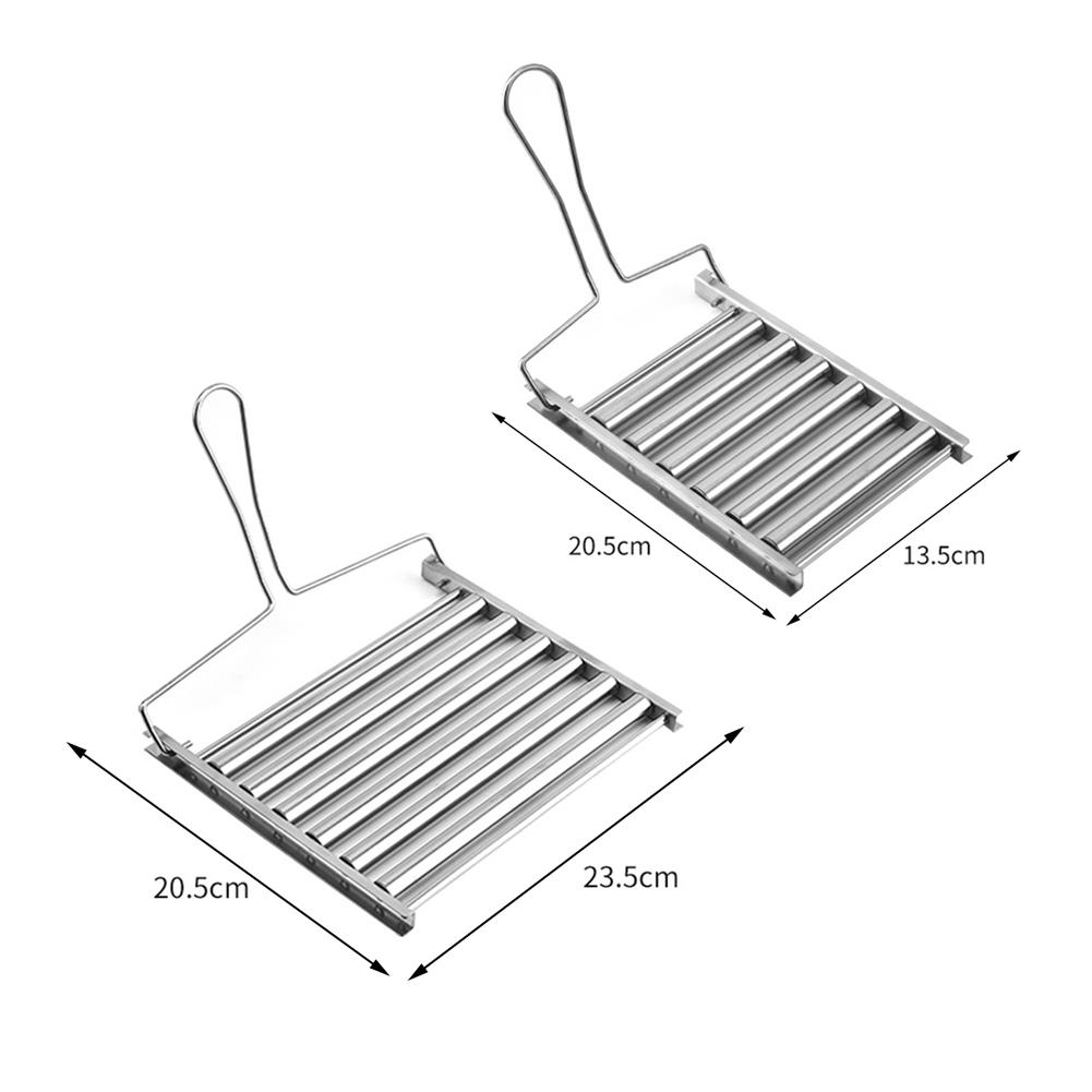 Стойка для сосисок из нержавеющей стали с длинной ручкой, инструменты для барбекю для походов
