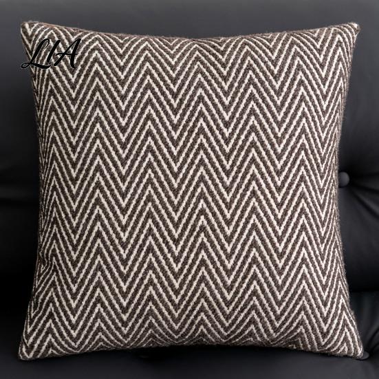 Skin Friendly Bedding Accents Maillard Color Cushion Cover, Mid Century Modern Throw Pillow Striped or White Washable Couch Protectors Horse Pattern,