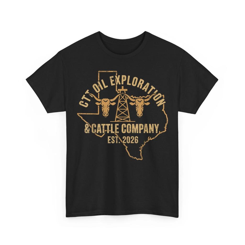 CTT Oil Exploration & Cattle Company Texas Retro T-Shirt