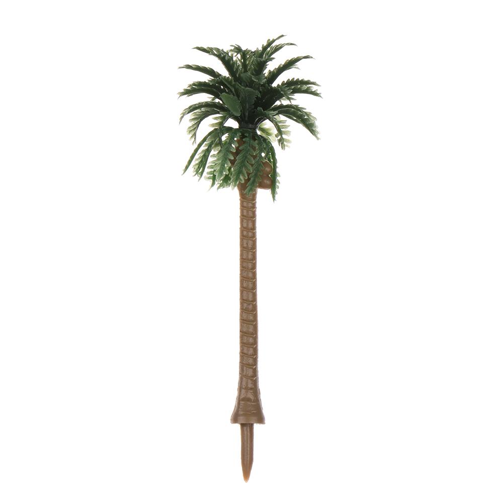 5Pcs Plastic Coconut Palm Tree Miniature Plant Pots Bonsai Craft Scenery model Micro Landscape DIY Decor