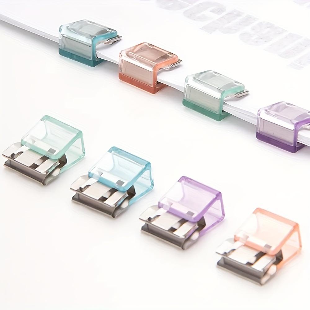 10 шт. Креативный зажим Push and Slide, прозрачный цветной зажим Push and Pull, офисное хранение и фиксация файлов