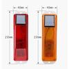 Car LED Solar Lights Rechargeable LED Solar Strobe Warning Lamp Night Auto Driving Traffic Safety Caution Light Chip Control 1Pc