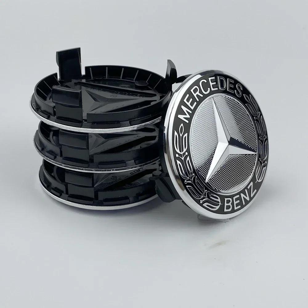 75MM Car Styling Wheel Center Covers Hub Caps Replacement Mercedes Benz Amg W211 W203 W204 W210 W124 AMG W202 CLA W212 W220 W205 CW1