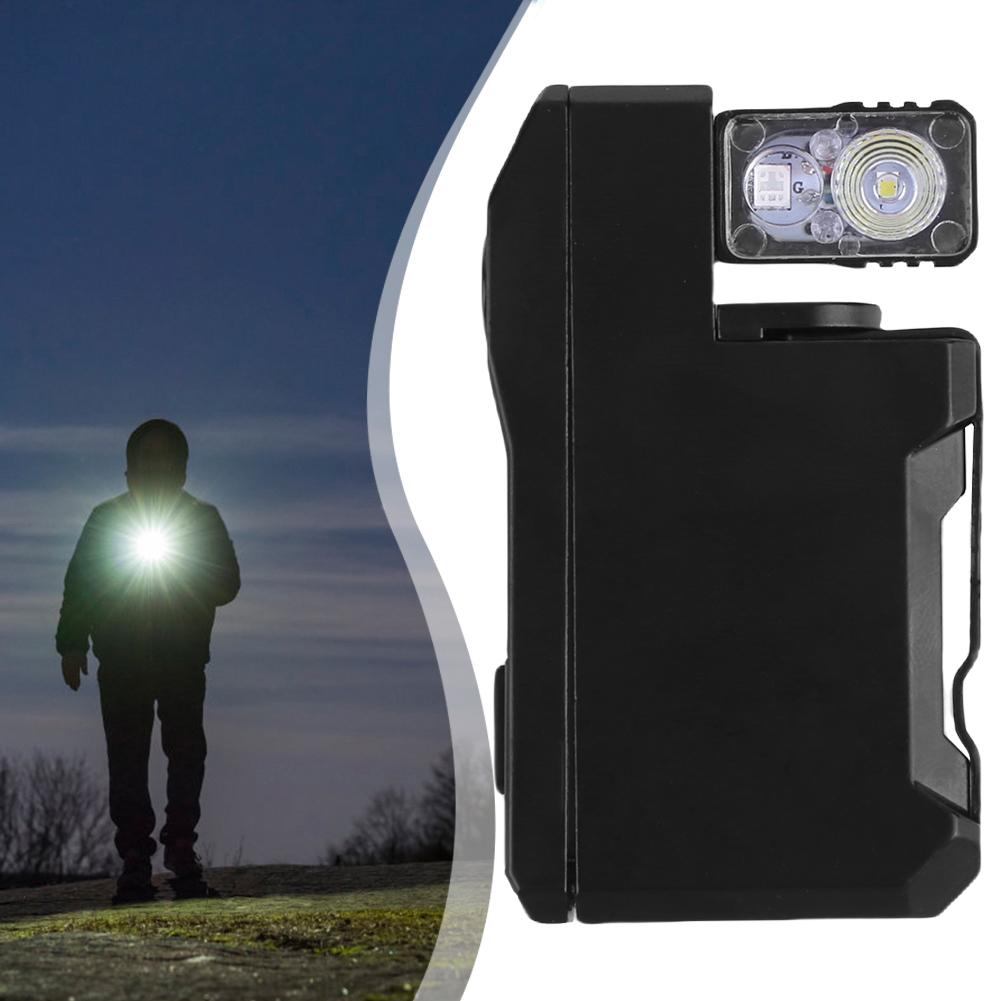 Rechargeable EDC Flashlight 400 Lumens Portable Flat Pocket Flashlight Mini Flashlight for Outdoor Camping Hiking