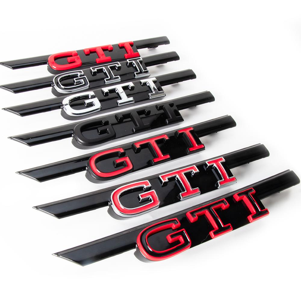 3D ABS GTI GTD Letters Badge Car Front Grille Emblem Stickers For Volkswagen VW Golf 8 Rline Auto Accessories zf3