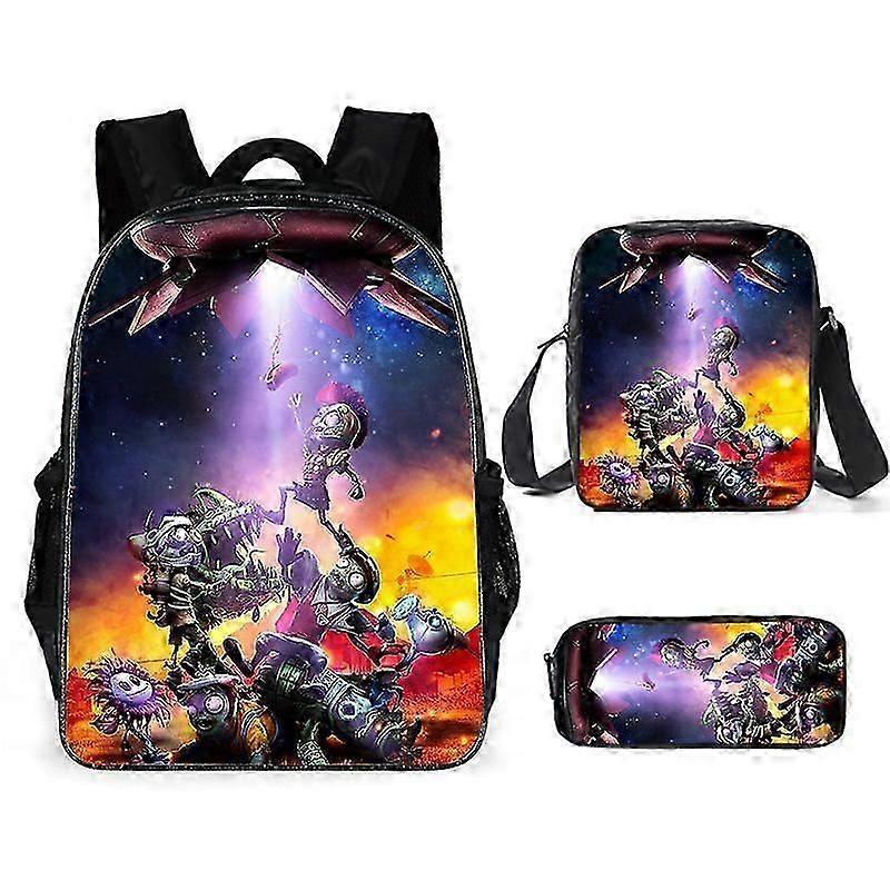High-Quality Cartoon Themed School Bag Featuring Plants vs. Zombies Characters