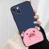 Мультяшный чехол для телефона со свинкой для iPhone 17 Pro Max 14 13 12 11 15 16 Pro Max mini 16 15 Plus 16e 17 Air Cover