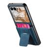 For Motorola Razr 50 5G Case Kickstand Retro Leather Back Cover with Card Holder