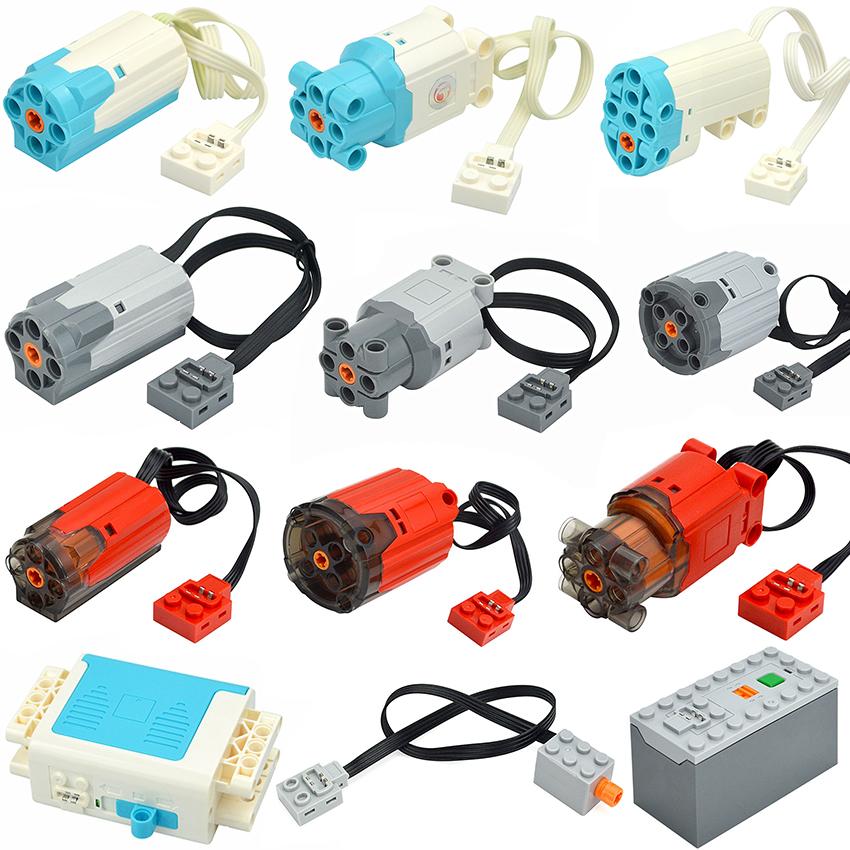 Power Functions Technical Motor Parts Building Blocks Strengthen Motor Model Sets Compatible Tarin Accessories High-tech Bricks