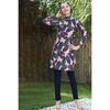 Gradient Floral Print Set Muslim Women Modest Seaside Swimwear Full Coverage Swimsuit Beachwear Burkini Swimsuit Set (Without Hijab)