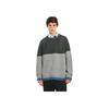 Uniqlo Свитер мужской X JW Anderson X Federer, коллаборация, color block, свободный крой, круглый вырез, темно-серый 465889-08