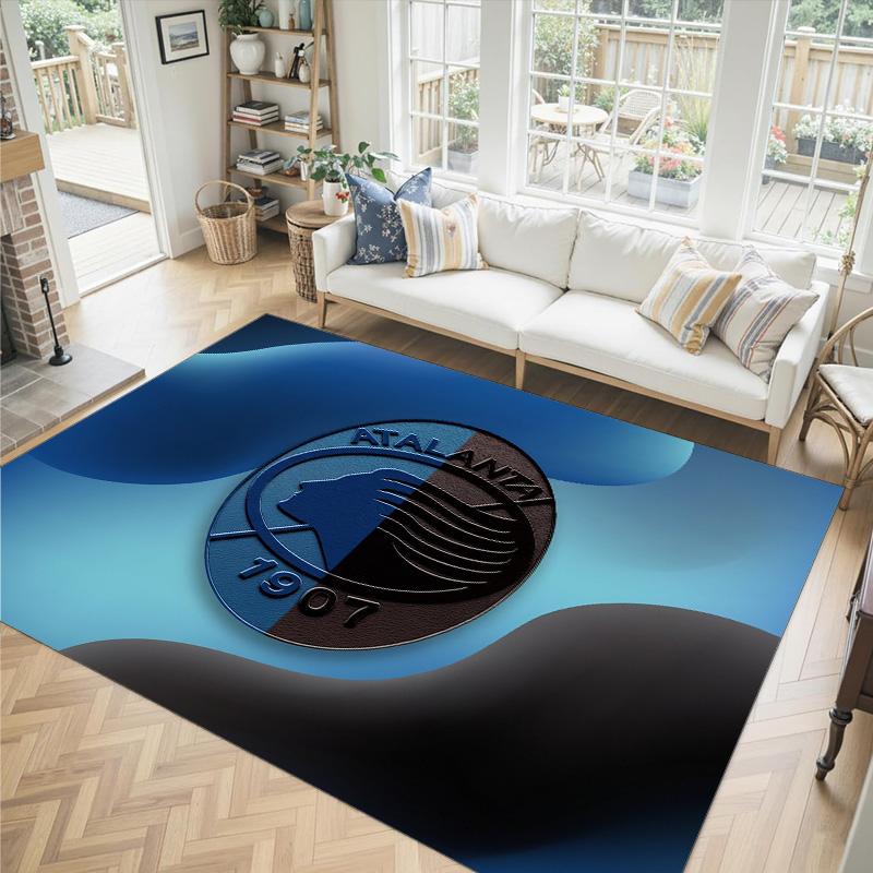 Аталанта ФК Дизайн Кристальный Велюровый Ковер Уютный Не?Нескользящий ковер с принтом для спальни, гостиной, прихожей
