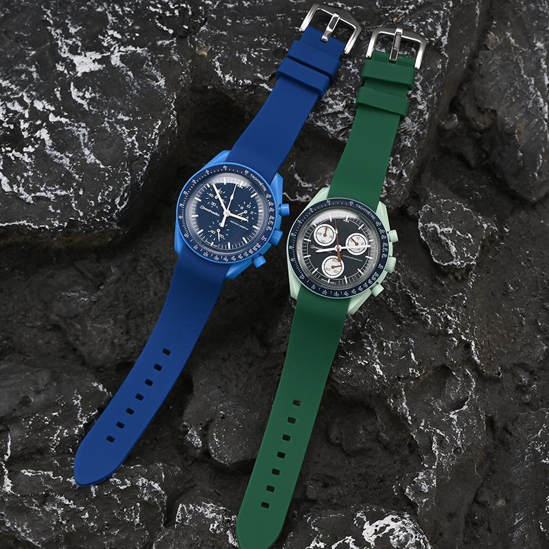 20 мм 22 мм универсальный дайвинг спортивный силиконовый резиновый ремешок браслет