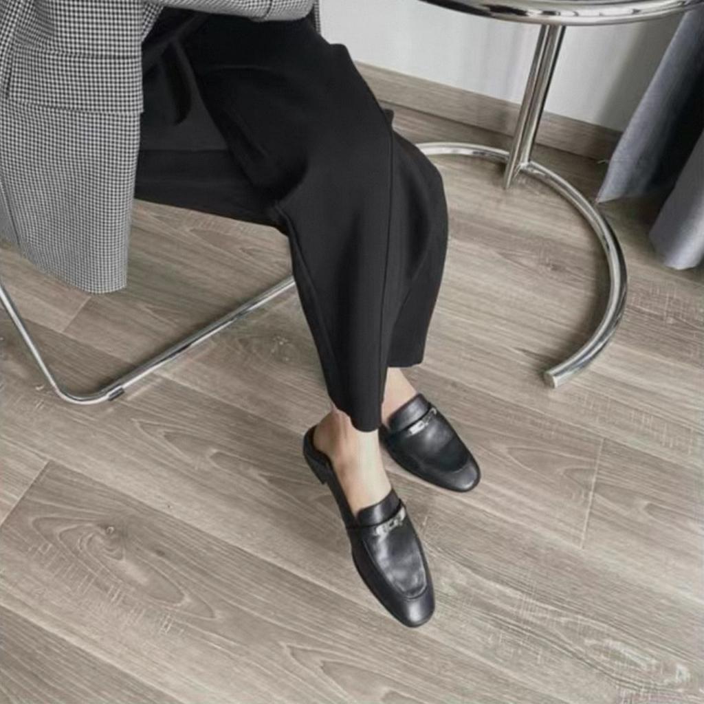 Отлично носить! Французский замок 2025 Весна и Осень Ретро Туфли-лодочки с квадратным носком Одинарные туфли Лоферы Маленькие кожаные туфли Женские