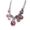 [I2232] - Дизайнерское колье 'Sissi' серебристо-красное