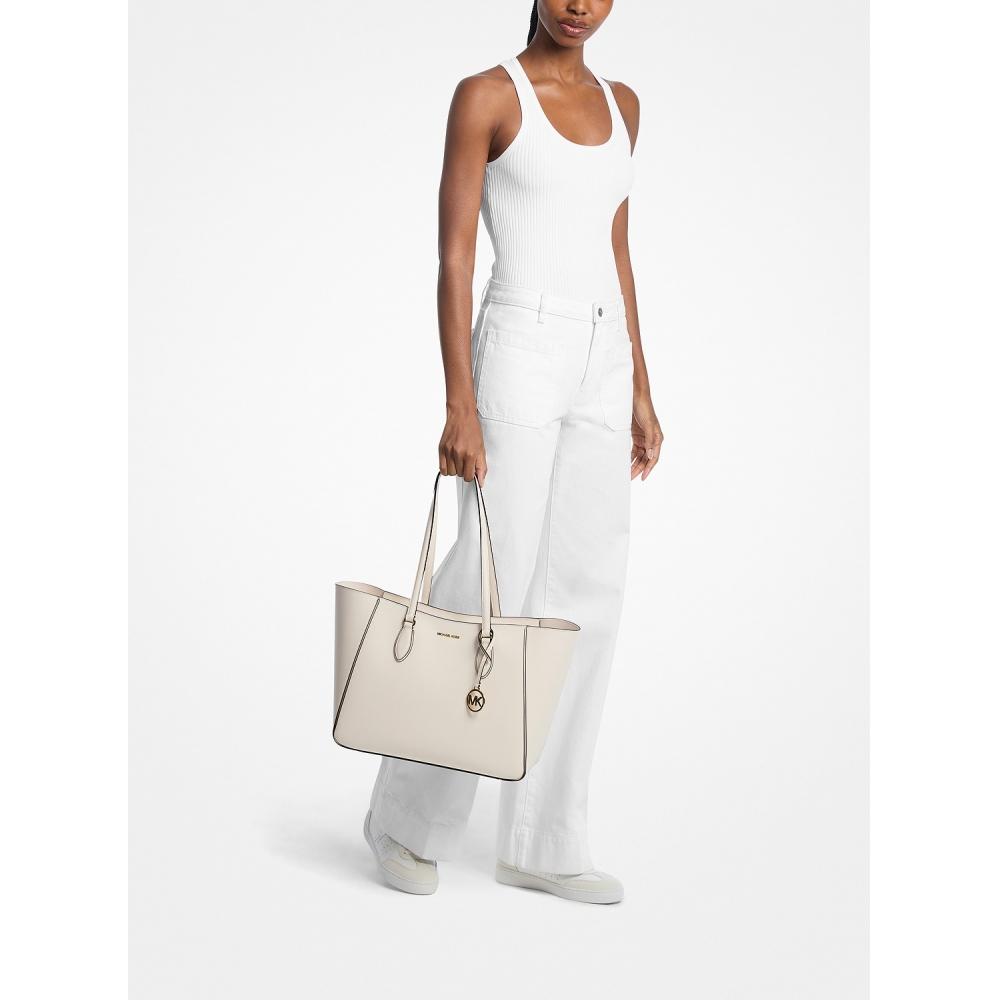 Michael Kors Jet Set Travel 3 в 1 Тоут Большой 35t6gtvt3y2171 Светло-кремовый