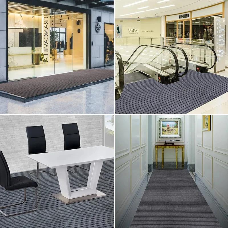 Long Thin Kitchen Mat Anti Slip Waterproof Oilproof Carpet Washable Kitchen Rugs Hallway Door Floor Mats Mall Entrance Doormat