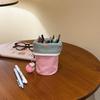 Cylindrical Stand Up Pen Bag Strawberry Pencil Case Cute Cosmetic Bag  Students Supplies