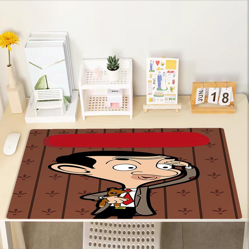 Mr. Bean Theme Mouse Pad, Non Slip Rubber Base, Multifunctional Office & Home Decor, Perfect for Workspace Personalization.