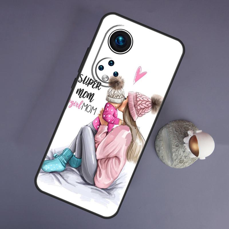 Модный чехол «Супер мама» для Huawei Honor Magic 5 Lite 70 50 X8 X9 a P20 P30 P40 P50 P60 Pro P Smart Nova 9 5T