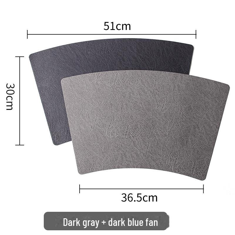 Двусторонние кожаные плейсматы в скандинавском стиле: Нескользящие, водонепроницаемые, теплоизоляционные подкладки для столов дома и в отеле