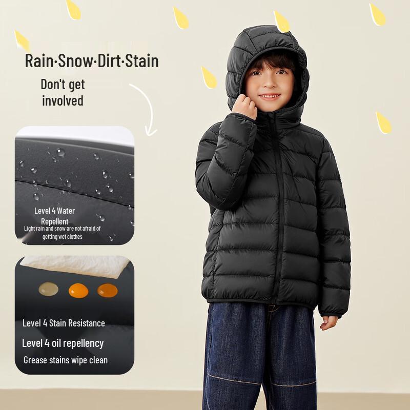 Mini Balabala Kids' 3-Proof Lightweight Down Jacket