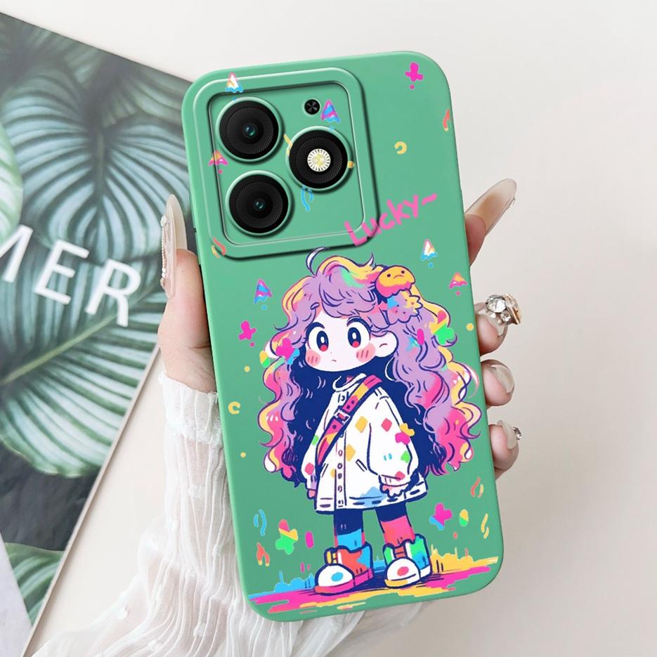 For Itel A50 Case Itel A50C Cute Fashion Cartoon Cover Soft TPU Phone Case For Itel A50C A 50 ItelA50 C Back Cover Fundas Bumper