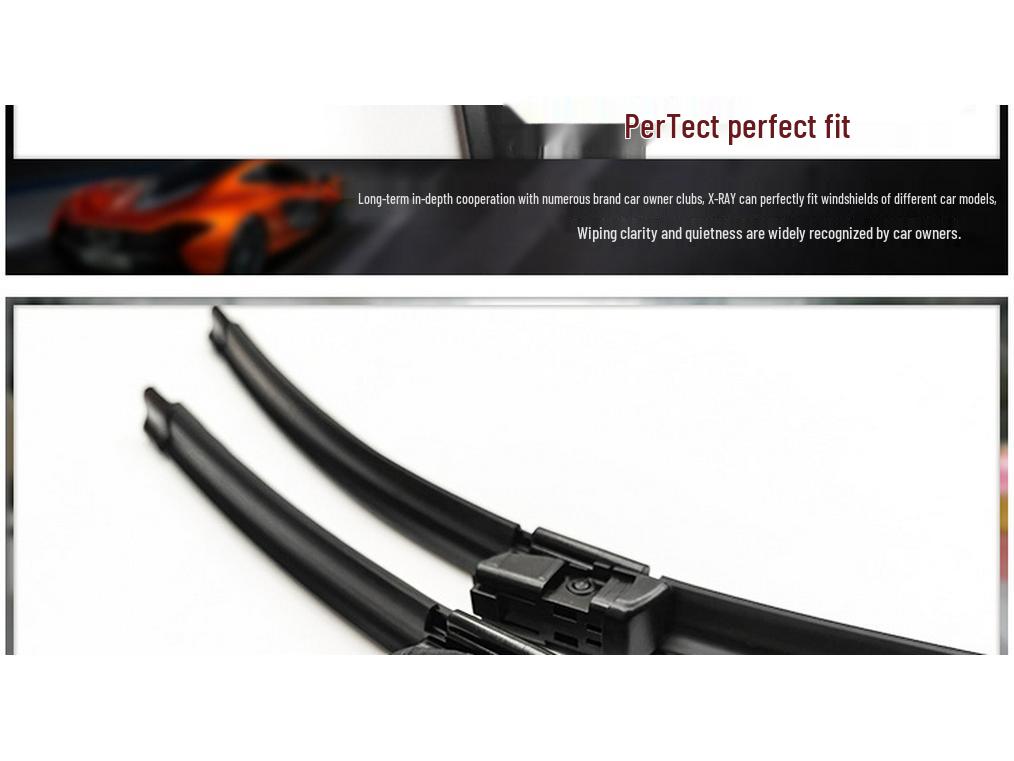 Щетка стеклоочистителя FAW-Volkswagen Magotan: Совместим с моделями B8, B7, B6 (2009-2013) - Бескаркасная резиновая полоса